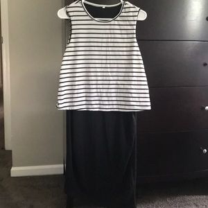 Black and white dress